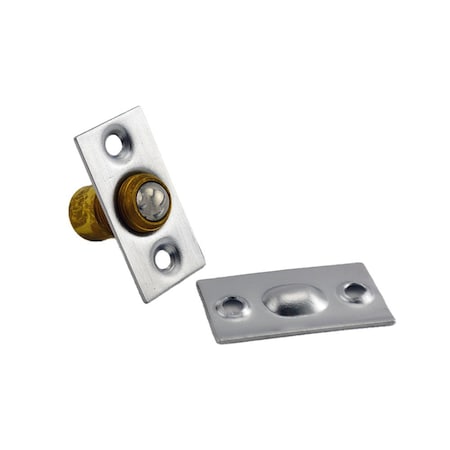 Ives Commercial Solid Brass Adjustable Ball Catch Satin Chrome Finish 345B26D